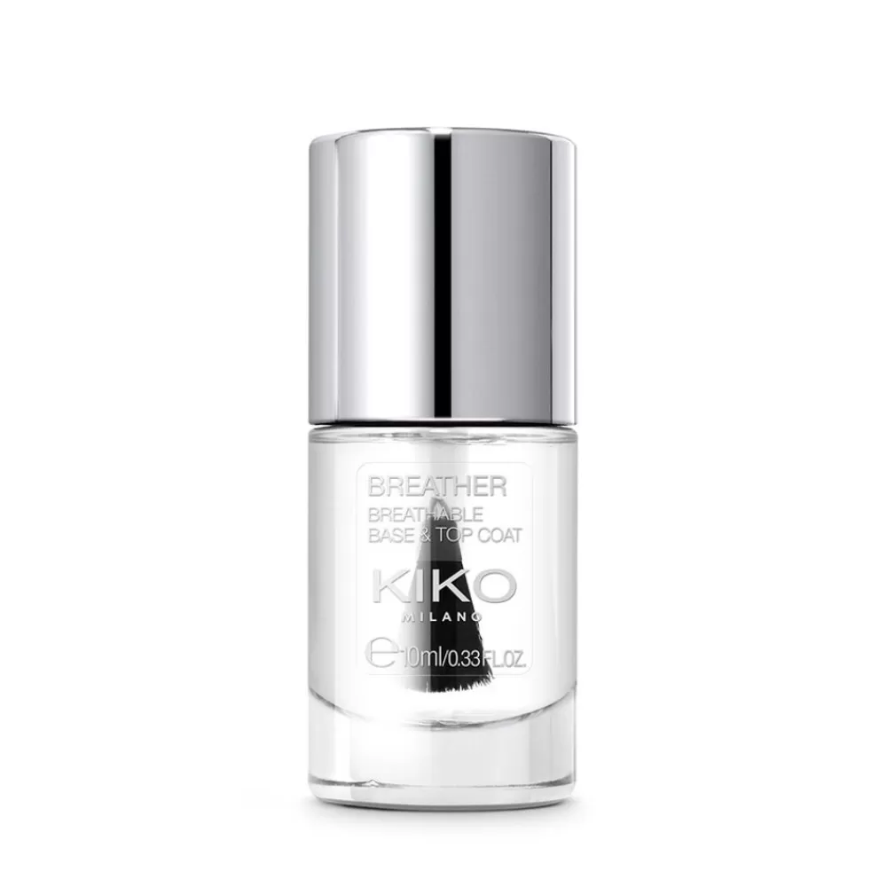 KIKO Milano Vernizes Curativos Para Unhas<Base E Top Coat Para Unhas Respiravel, Com Acabamento Brilhante