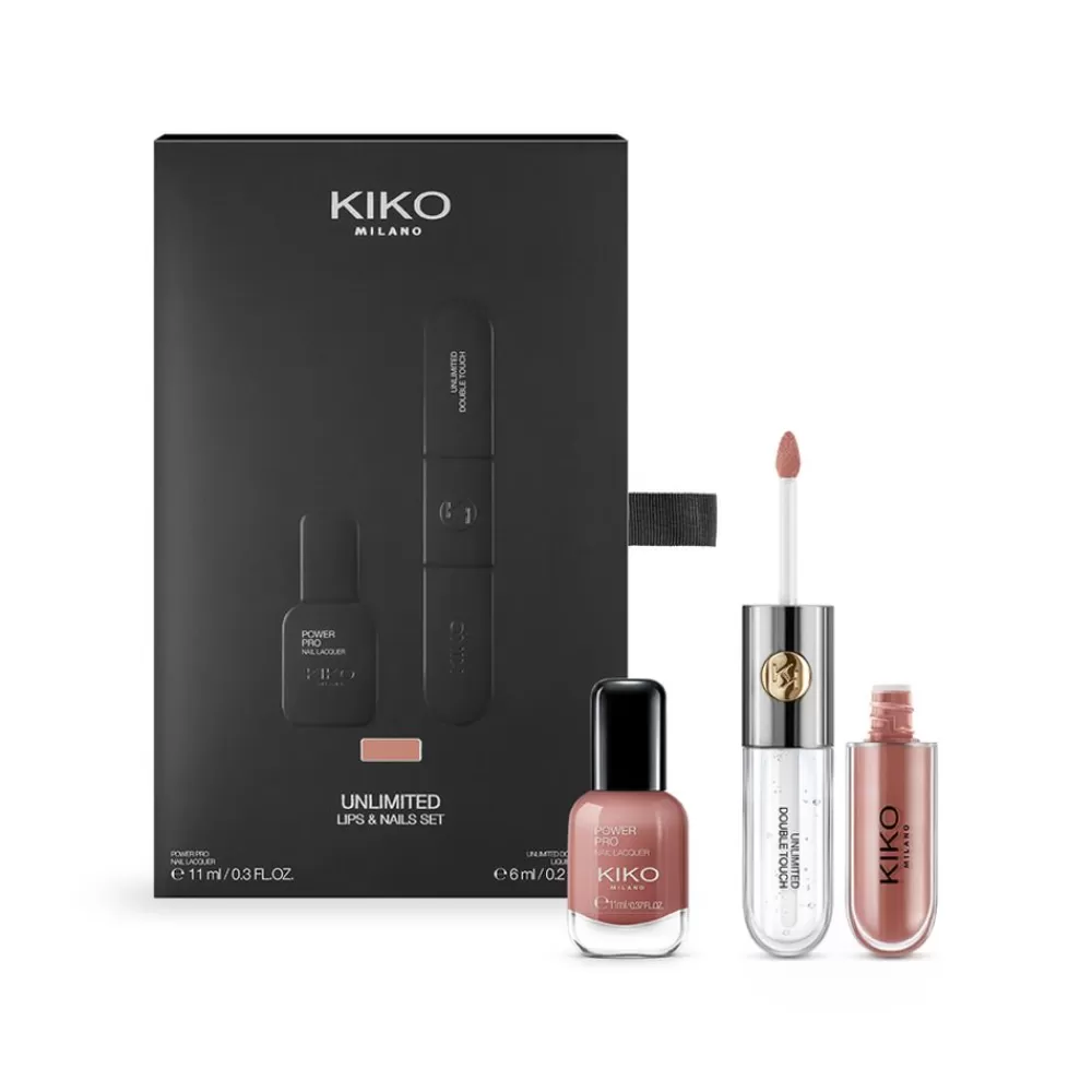 KIKO Milano Sets & Kits<Conjunto De Maquilhagem: 1 Batom Liquido De Longa Duracao Em Duas Etapas E 1 Verniz 01 Universal Rose