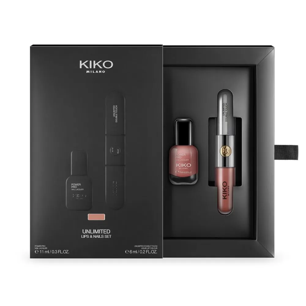 KIKO Milano Sets & Kits<Conjunto De Maquilhagem: 1 Batom Liquido De Longa Duracao Em Duas Etapas E 1 Verniz 01 Universal Rose