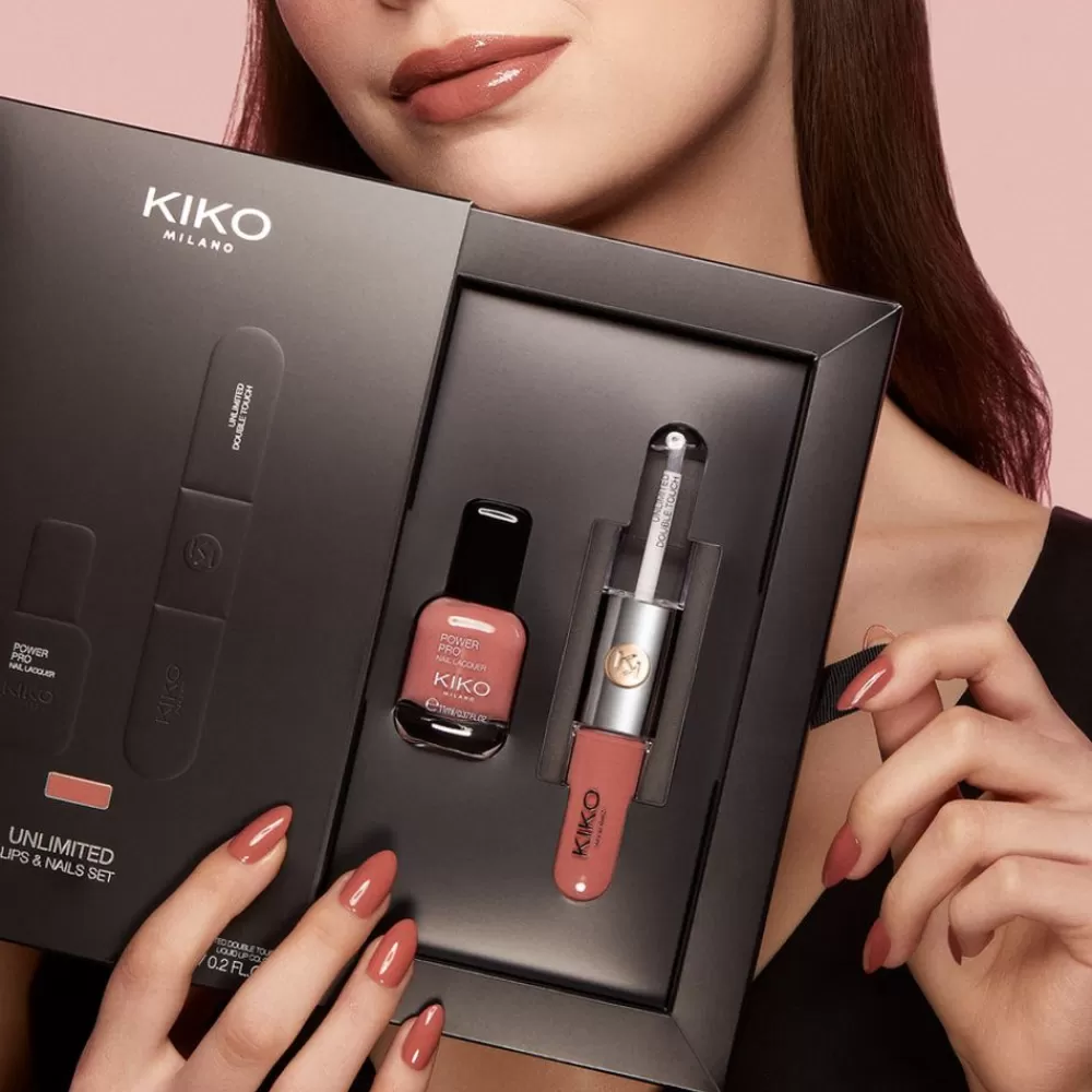 KIKO Milano Sets & Kits<Conjunto De Maquilhagem: 1 Batom Liquido De Longa Duracao Em Duas Etapas E 1 Verniz 01 Universal Rose