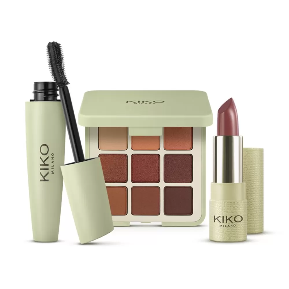 KIKO Milano Sets & Kits<Conjunto De Maquilhagem: 1 Paleta De Olhos, 1 Mascara Com Efeito Volume E 1 Batom Mate