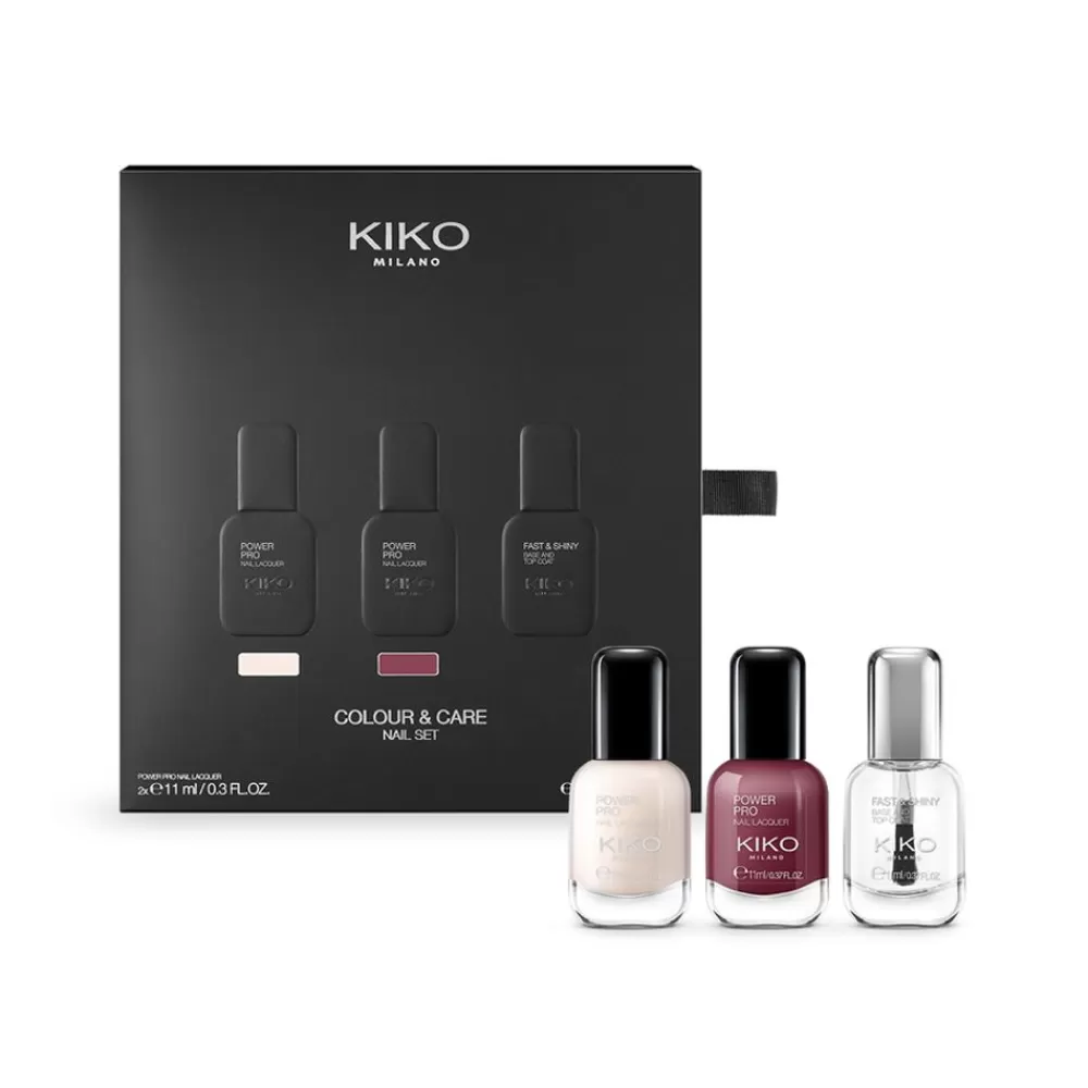 KIKO Milano Sets & Kits<Conjunto De Maquilhagem: 2 Vernizes E 1 Base Top Coat
