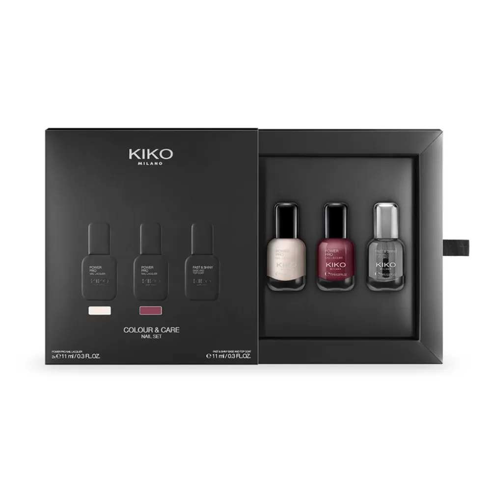 KIKO Milano Sets & Kits<Conjunto De Maquilhagem: 2 Vernizes E 1 Base Top Coat