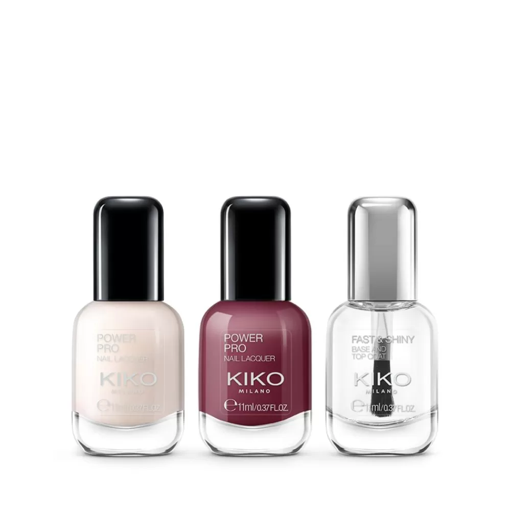 KIKO Milano Sets & Kits<Conjunto De Maquilhagem: 2 Vernizes E 1 Base Top Coat