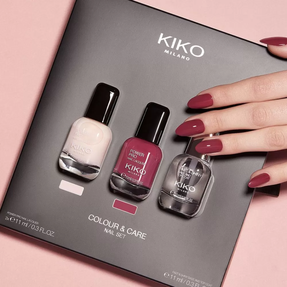 KIKO Milano Sets & Kits<Conjunto De Maquilhagem: 2 Vernizes E 1 Base Top Coat