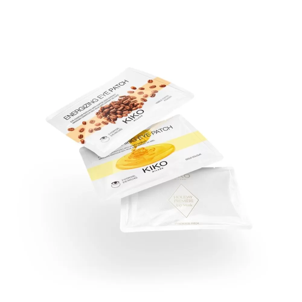 KIKO Milano Sets & Kits<Conjunto De Oferta De Cuidados Da Pele: 2 Máscaras Para O Contorno Dos Olhos (Energizzante E Idratante) E 1 Mascara Para Os Lábios
