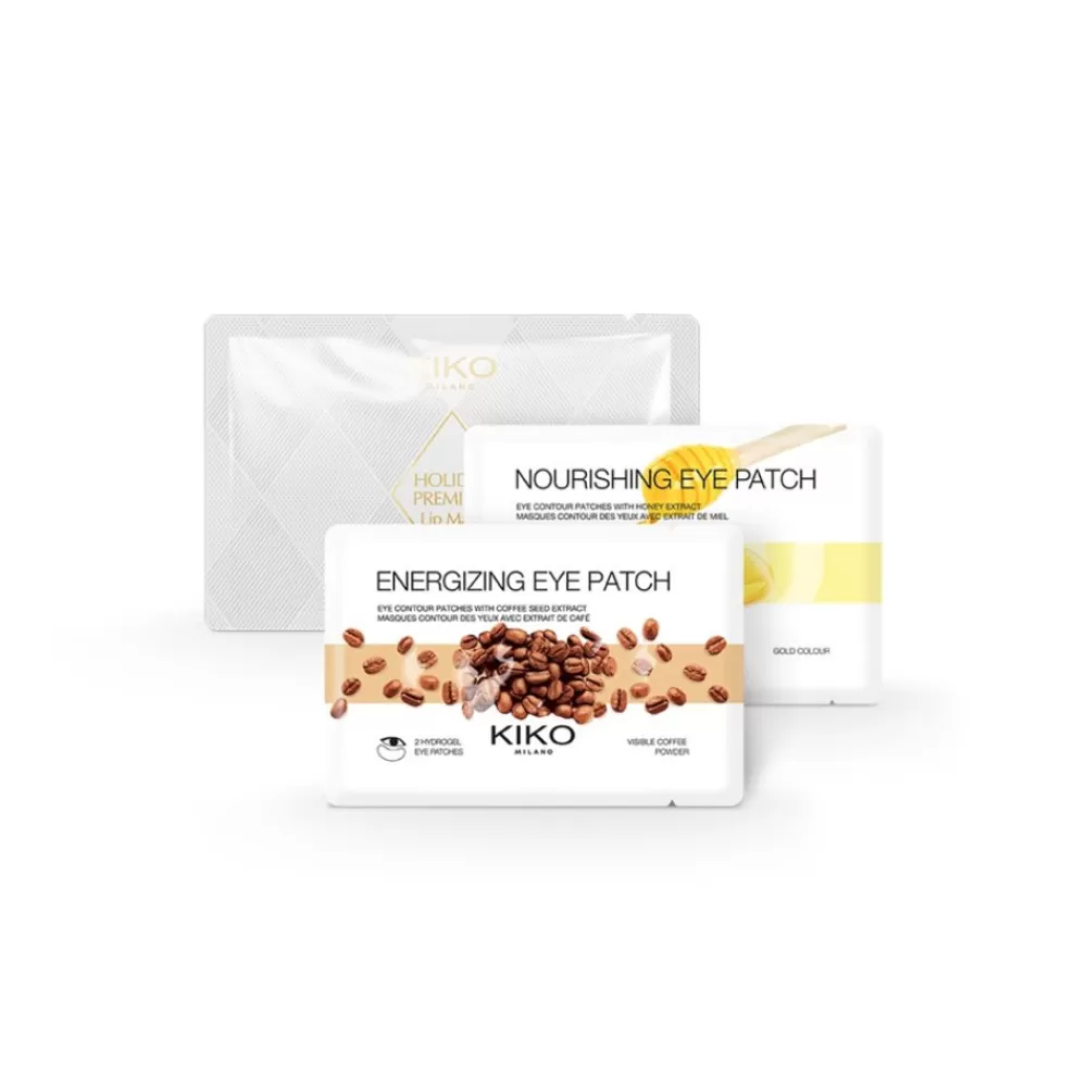KIKO Milano Sets & Kits<Conjunto De Oferta De Cuidados Da Pele: 2 Máscaras Para O Contorno Dos Olhos (Energizzante E Idratante) E 1 Mascara Para Os Lábios