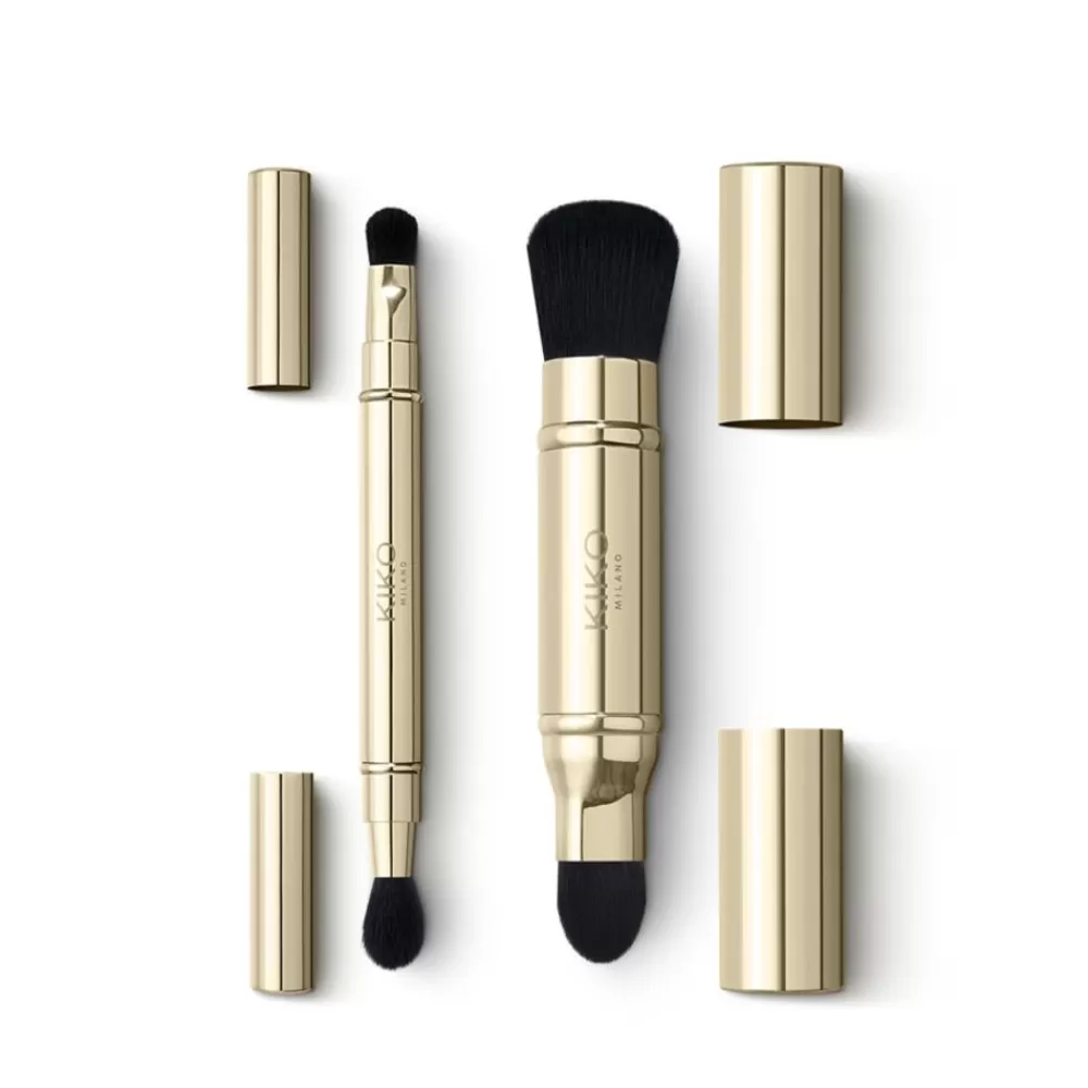 KIKO Milano Sets & Kits<Conjunto De Oferta De Pincéis: Um Pincel Duo Para O Rosto E Um Pincel Duo Para Os Olhos