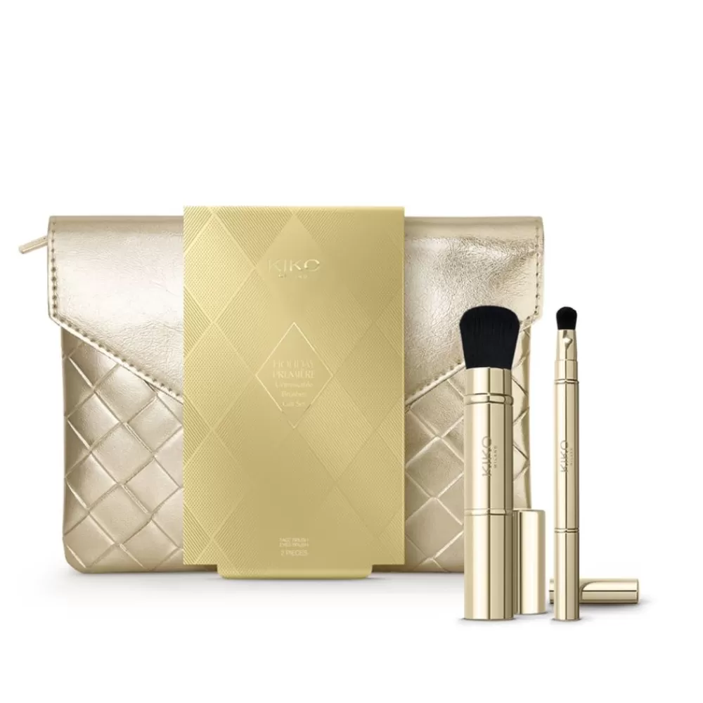 KIKO Milano Sets & Kits<Conjunto De Oferta De Pincéis: Um Pincel Duo Para O Rosto E Um Pincel Duo Para Os Olhos