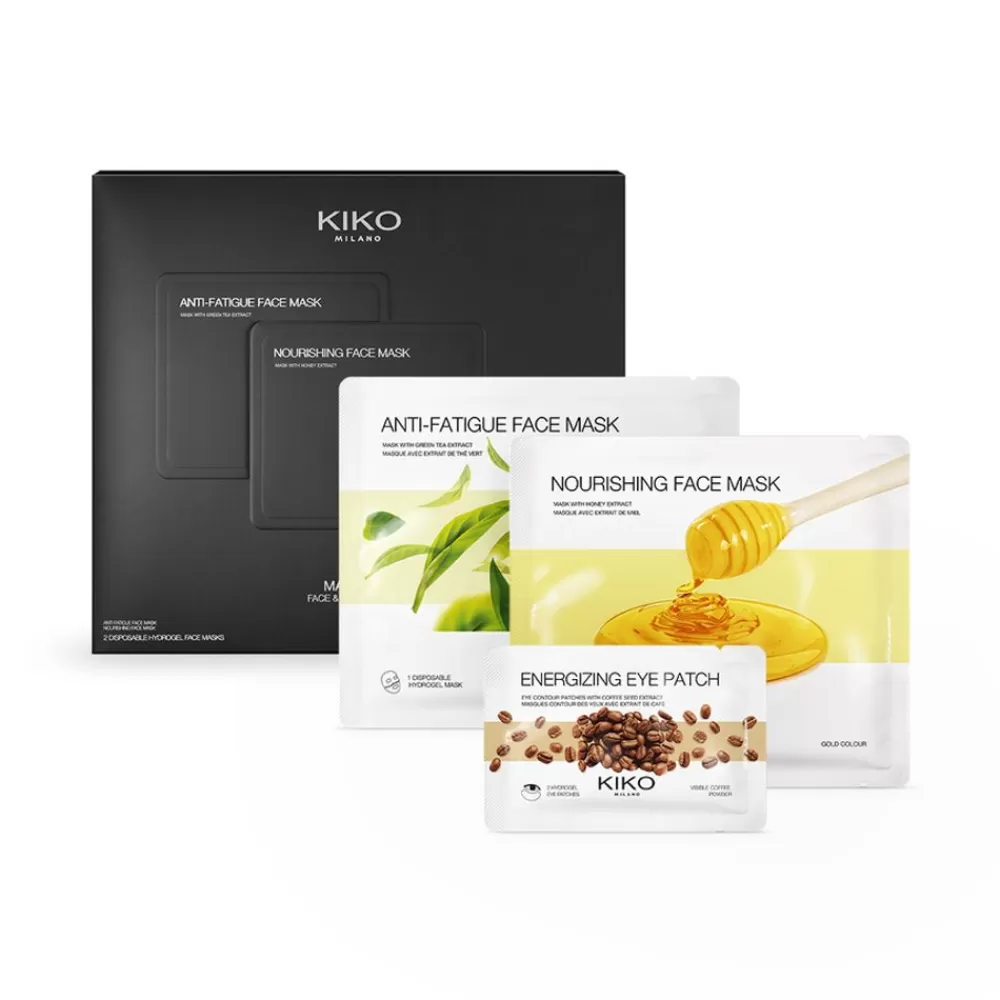 KIKO Milano Sets & Kits<Conjunto De Skincare: 1 Mascara Antifadiga, 1 Nutritiva E 1 Energizante Para O Contorno Dos Olhos