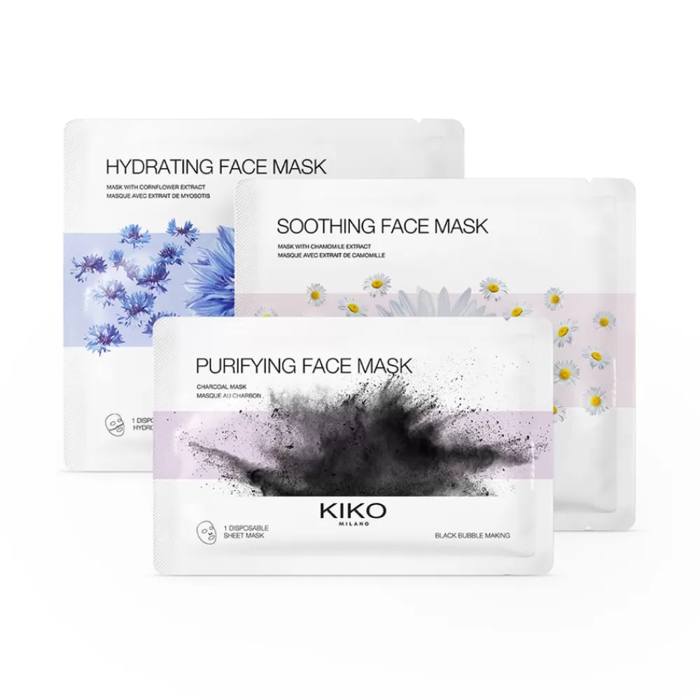 KIKO Milano Sets & Kits<Conjunto De Skincare: 1 Mascara Hidratante, 1 Lenitiva E 1 Purificante