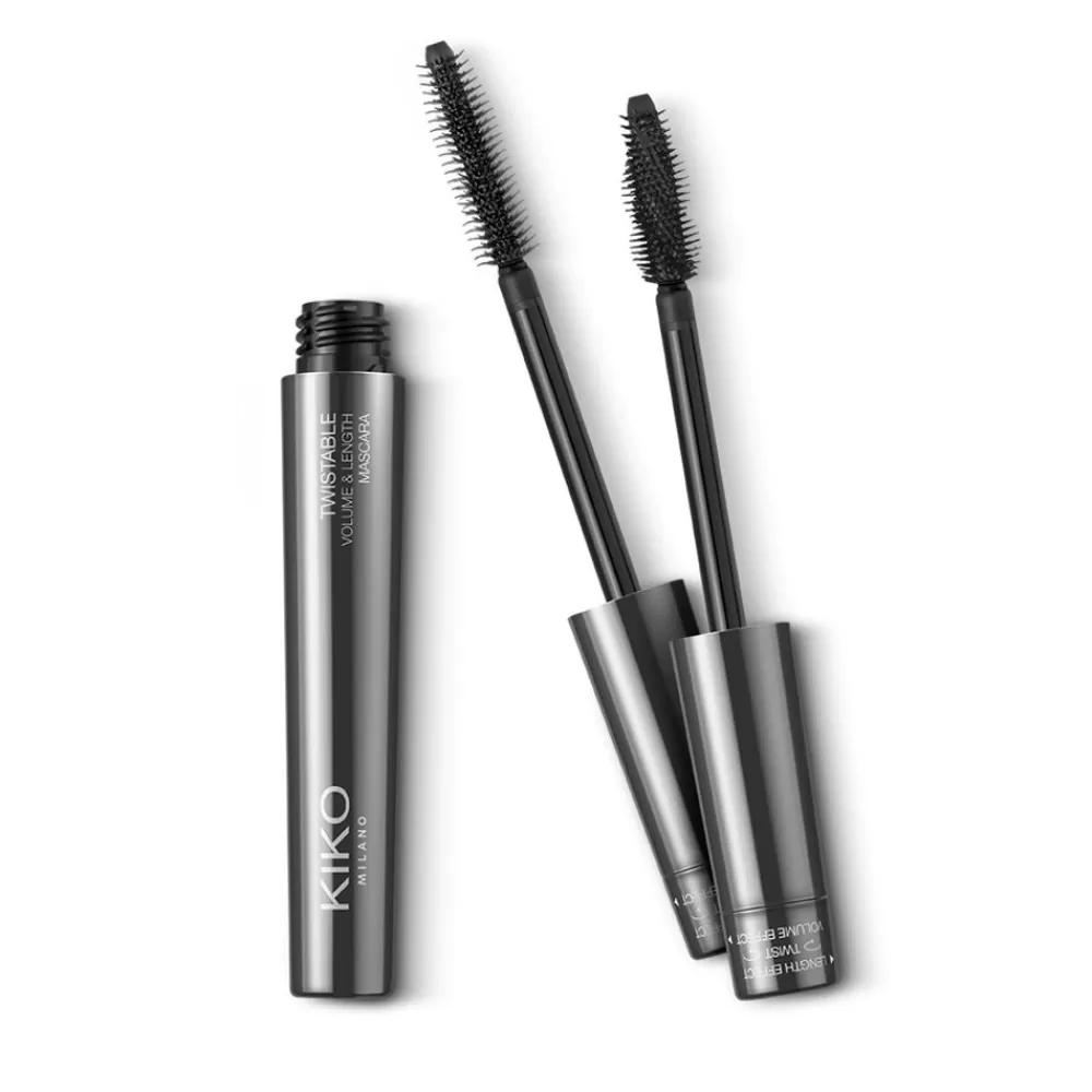 KIKO Milano Máscaras<Mascara 2 Em 1 Com Sistema Giratorio: Efeitos De Volume E Comprimento