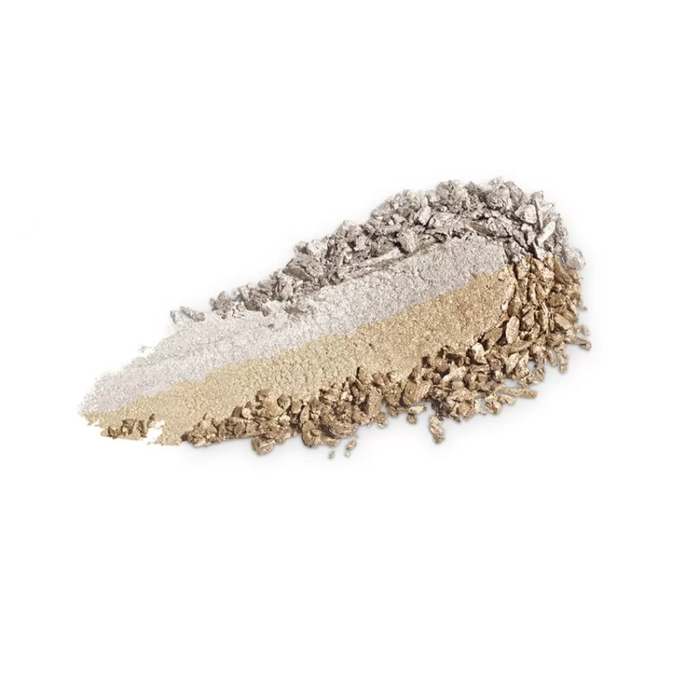 KIKO Milano Sombras<Sombra Duo Com Aplicacao De Cor Rica E Intensa 01 Metallic White / True Gold