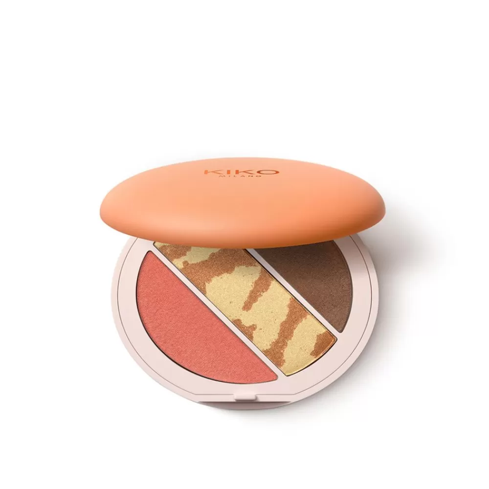 KIKO Milano Palete Rosto<Trio De Paleta De Rosto Com Blush, Iluminador De Rosto E Bronzeador 02 My Lovely Features